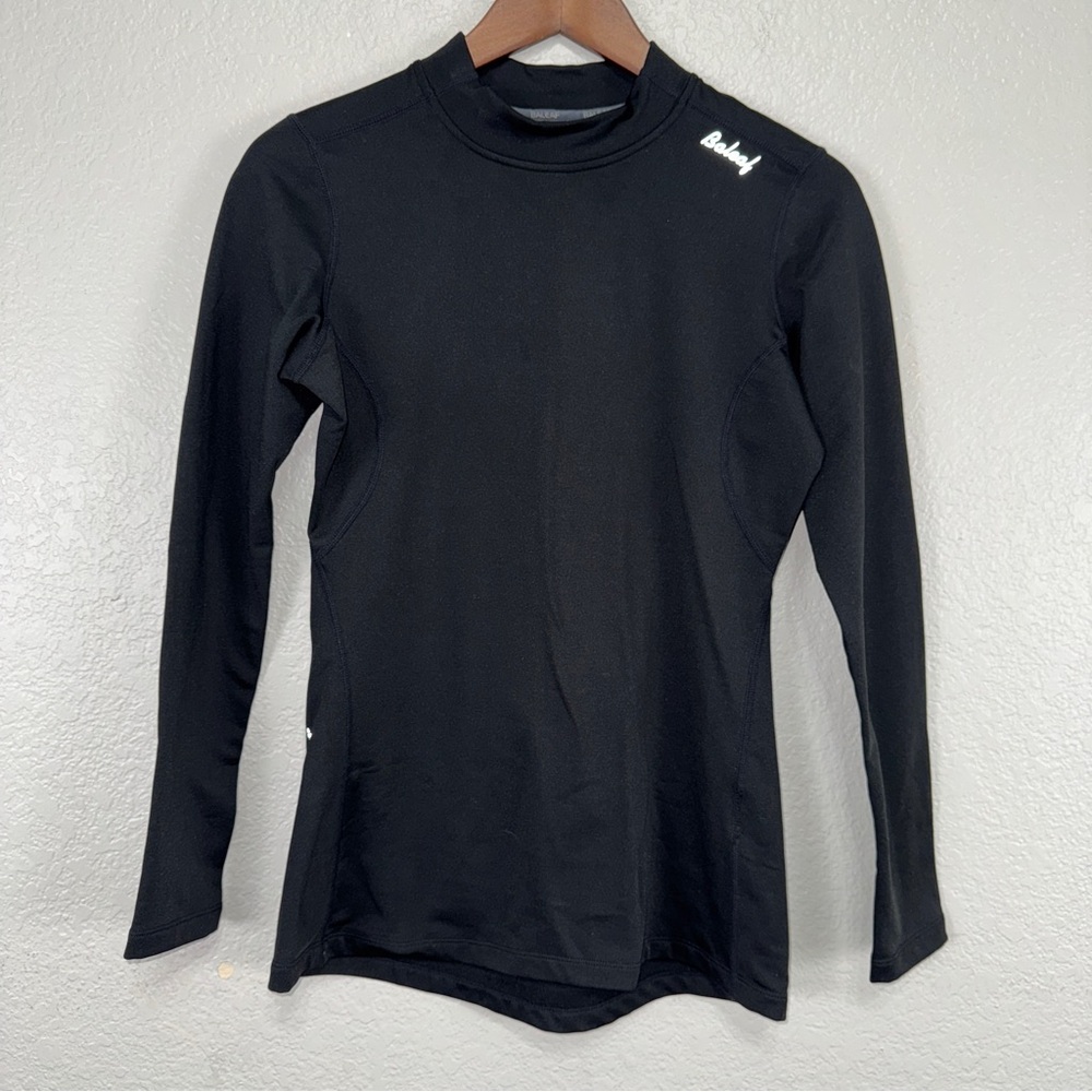 Baleaf Black Long Shirt Thick Turtle Neck Base Layer Warm Outdoors Workout #cc